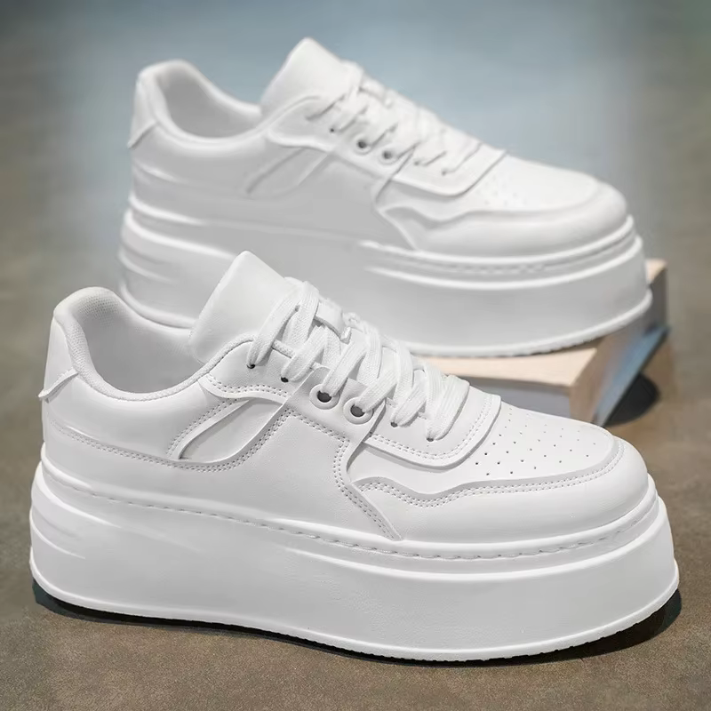 Chaussures de papa tendance, confortables, légères, en cuir souple, chaussures de course, style décontracté et sportif, style universitaire, polyvalentes, respirantes