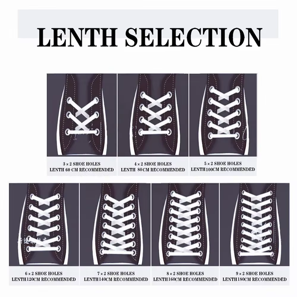 1 paire de lacets de chaussures ronds de 5MM