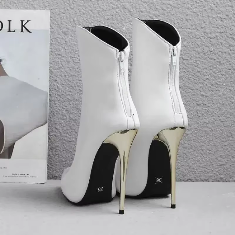 Taille 34-48 chaussure Sexy 12 cm talon haut femmes noir