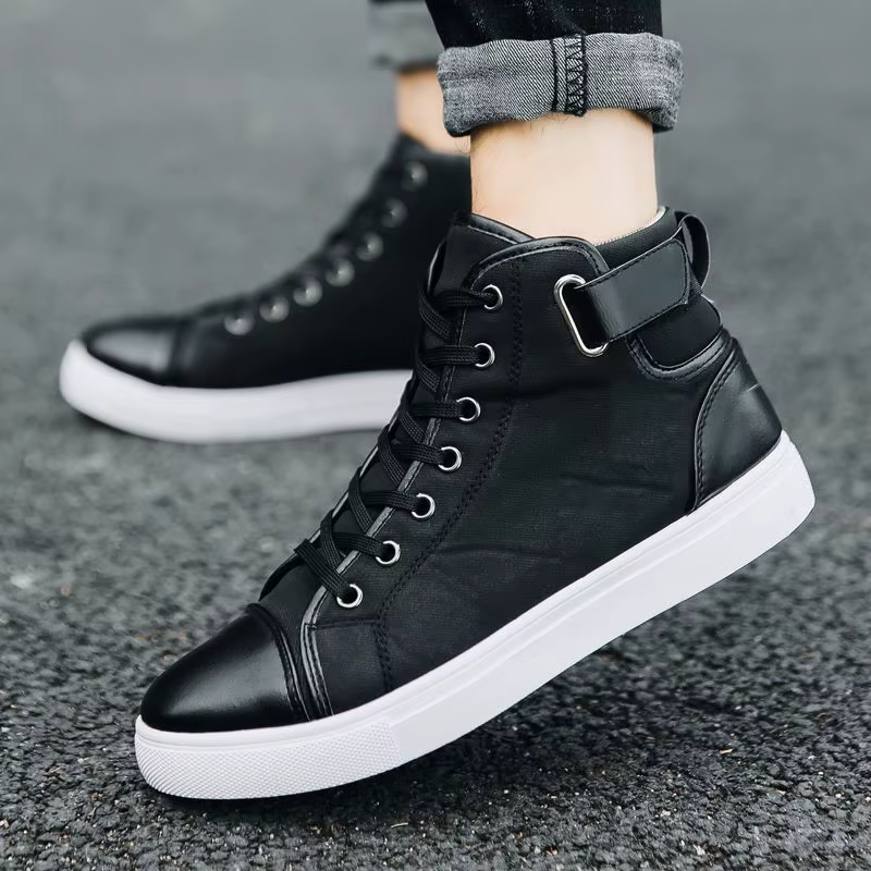 Baskets pour hommes en cuir
