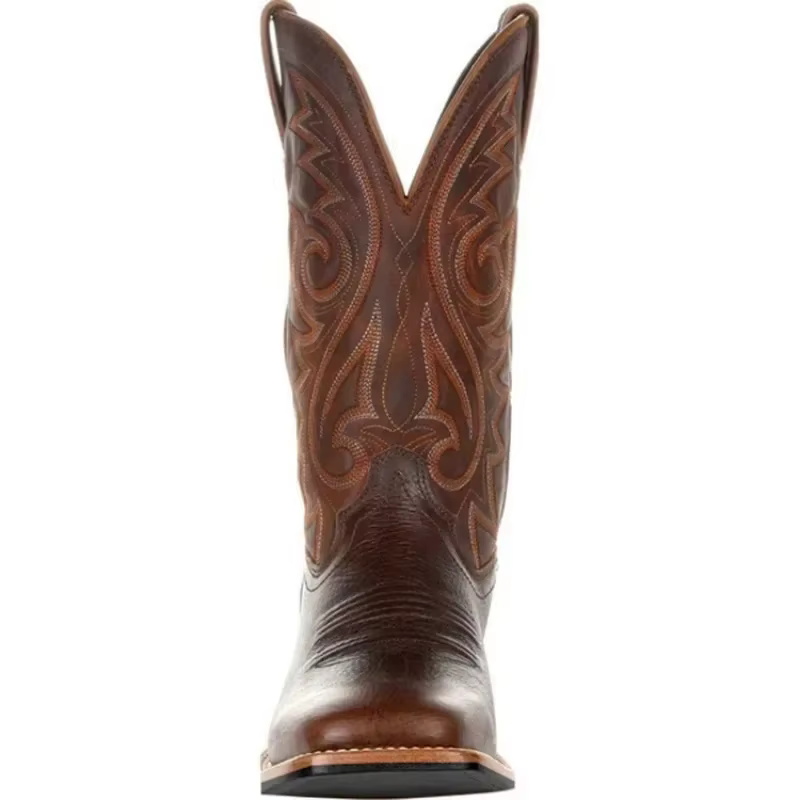 Hommes bottes mi-mollet Western Cowboy moto