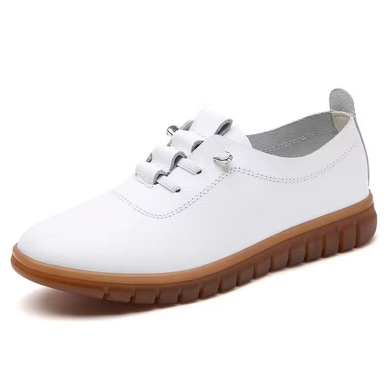 Chaussures de sport blanches confortables et non fatiguées pour femmes