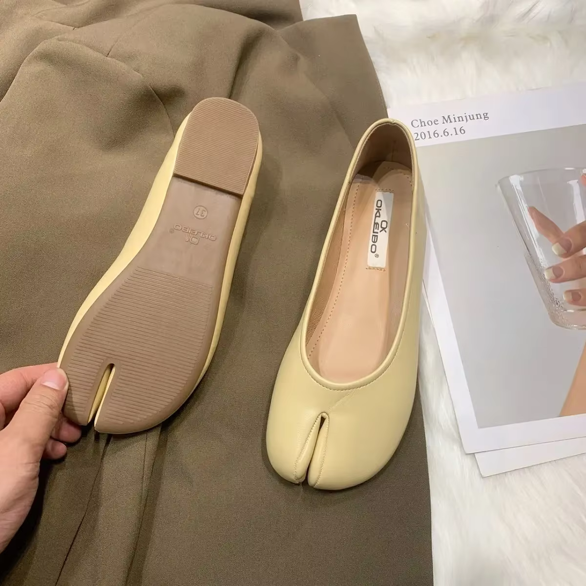 Mocassins plats marron pour femmes
