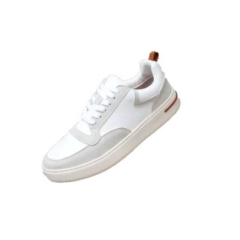 Baskets basses tendance pour hommes en cuir respirant