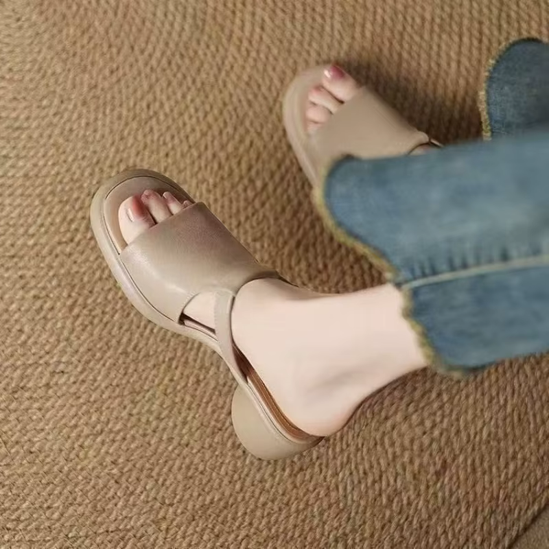 Sandales à plateforme vintage pour femmes