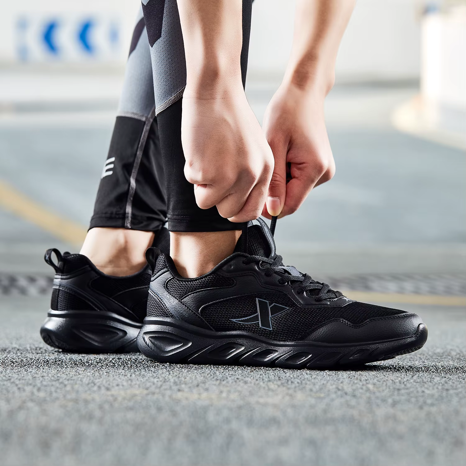 Xtep-Chaussures de course respirantes pour hommes