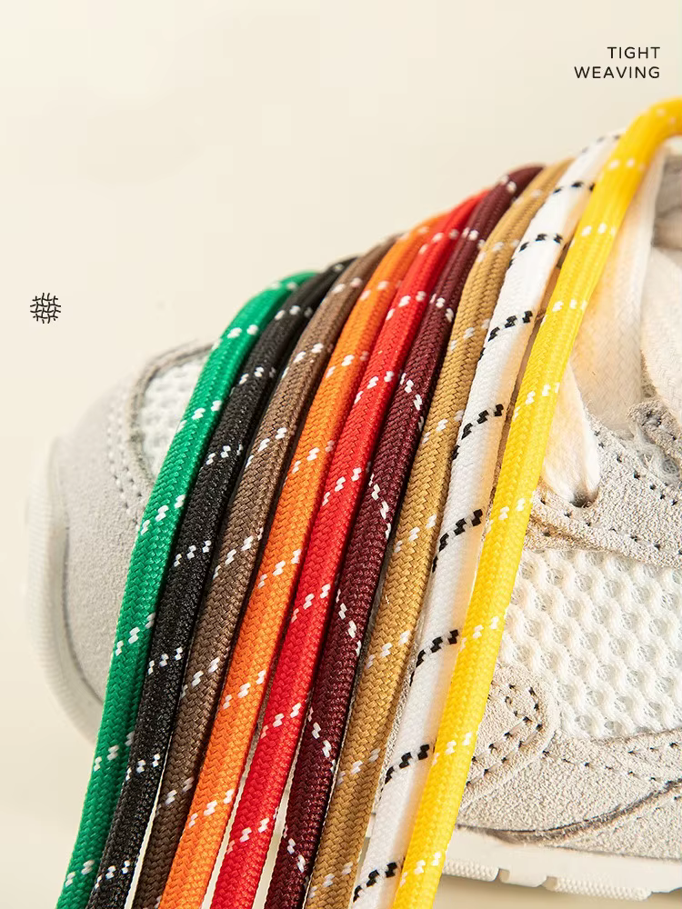 1 paire de lacets de baskets rétro bloc de couleur