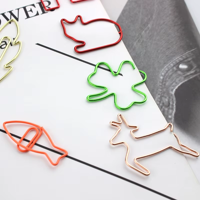 30 pièces Kawaii papier Clips signet papeterie Scrapbook gadget fournitures scolaires bureau mignon bureau orgainzer accessoires