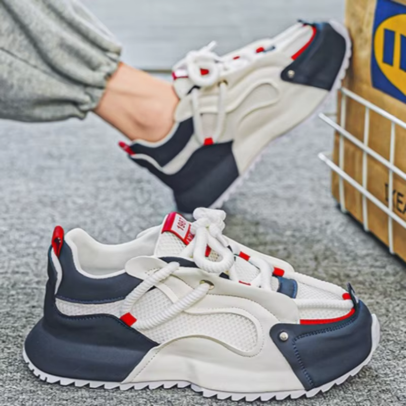 Baskets grande taille pour hommes mode chaussures décontractées en plein air respirant formateur Shhoes