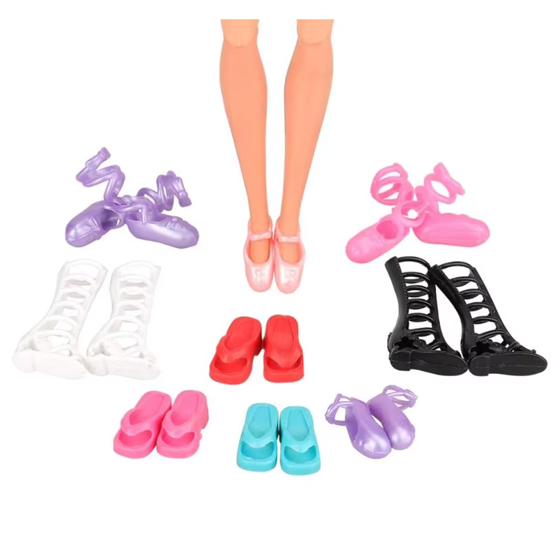 Chaussures pour poupées Barbiess pour filles, talons hauts, chaussures plates, bottes et plus de jouets, design de mode, 11.5 en effet, 30cm, 50 paires, 1/6