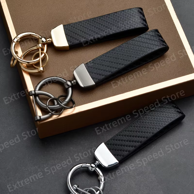 Porte-clés de voiture en Fiber de carbone, en alliage de Zinc, avec LOGO FR VZ 300, pour Ateca Ibiza Leon Mii, décoration, boucle en fer à cheval