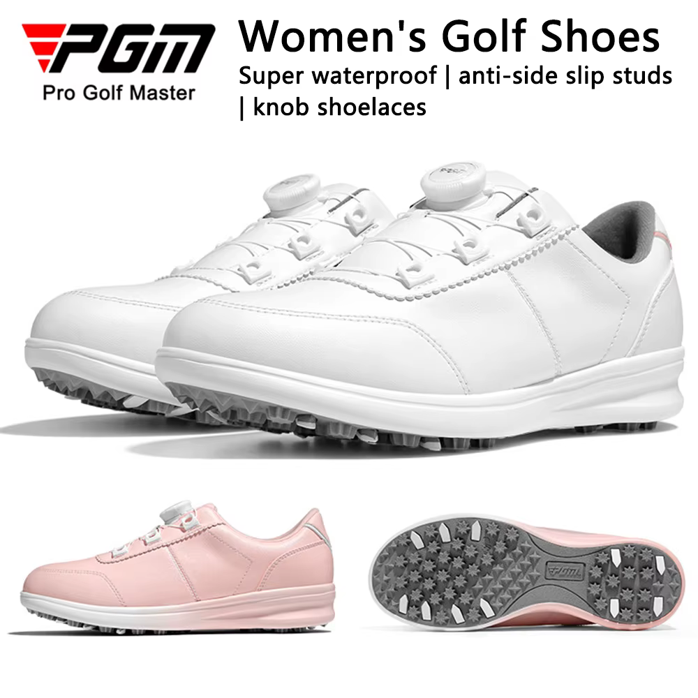 PGM XZ340 baskets de Golf pour femmes imperméable anti-dérapant microfibre laçage rapide ultraléger confortable chaussure d'amortissement à rebond élevé
