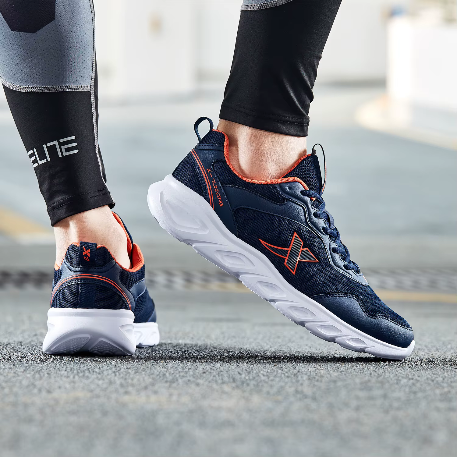 Xtep-Chaussures de course respirantes pour hommes