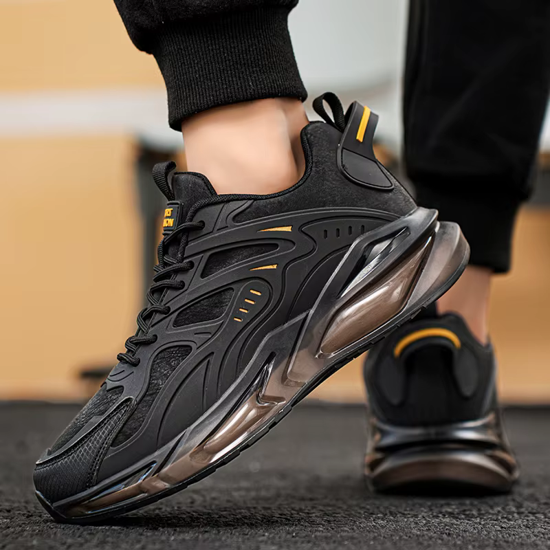 YRZL hommes baskets Sport décontracté respirant chaussures de course confortable marche léger maille chaussure en plein air anti-dérapant Tennis homme