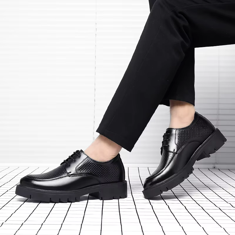 Hommes chaussures mode 8-10 cm hauteur augmentant chaussure automne à l'intérieur