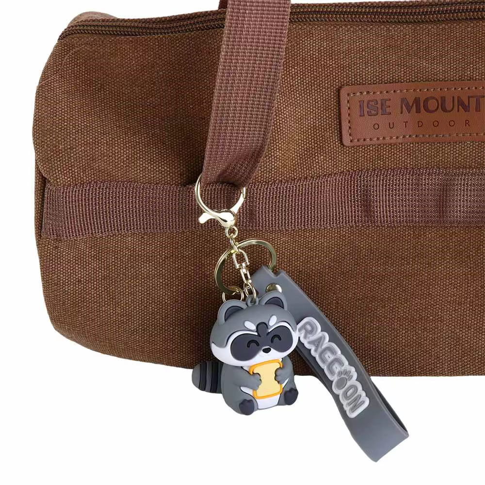 Accessoire suspendu pour Couple, étui pour écouteurs mignon en alliage d'animaux, pendentif coréen pour enfants, porte-clés raton laveur, dessin animé, décor de sac à dos