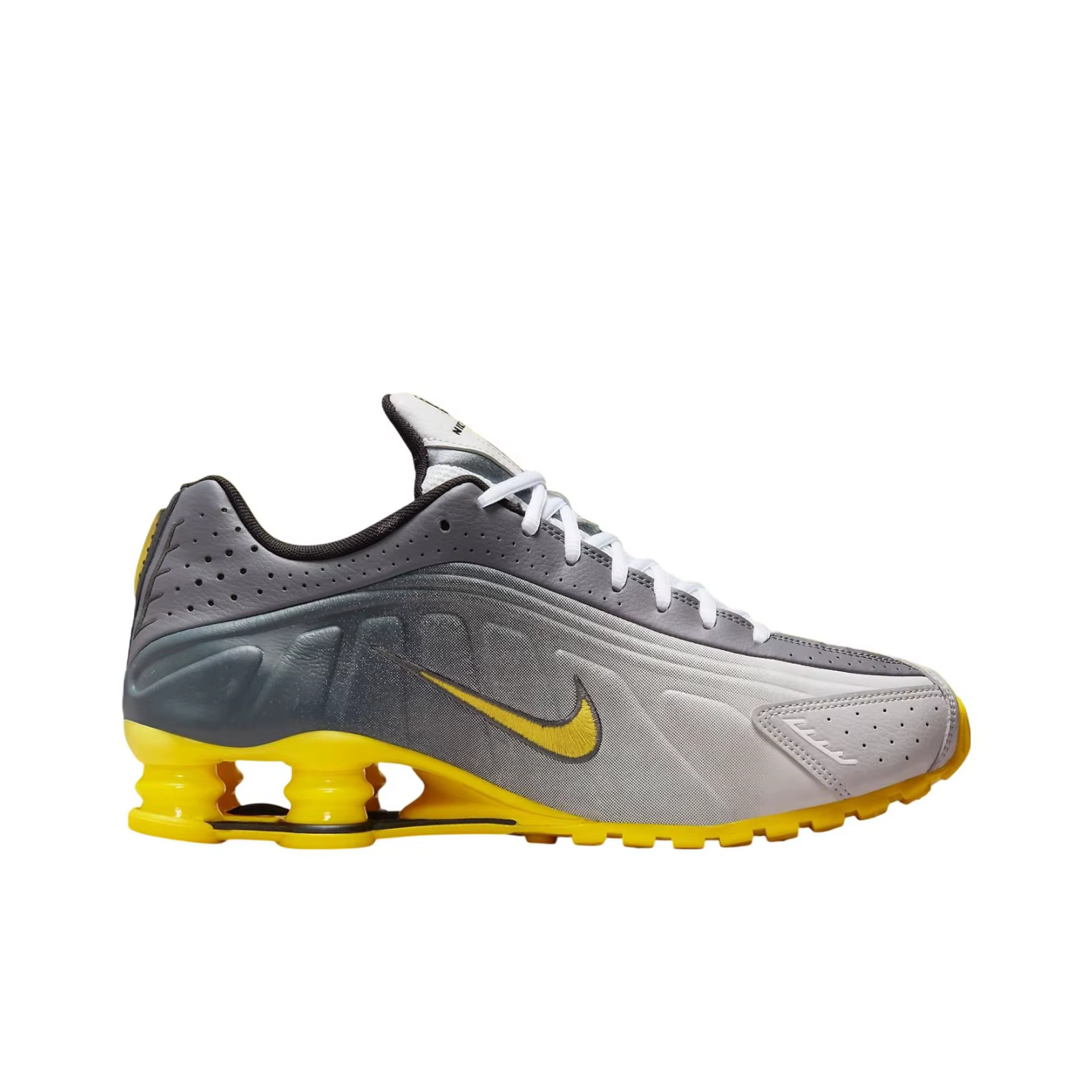 Nike Shox R4 Chaussures de course décontractées basses unisexes Gris IH3397-078