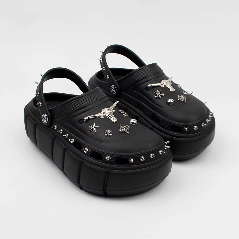 Chaussures femme sandales à plate-forme confortables pantoufles d'extérieur décontractées conçues baskets