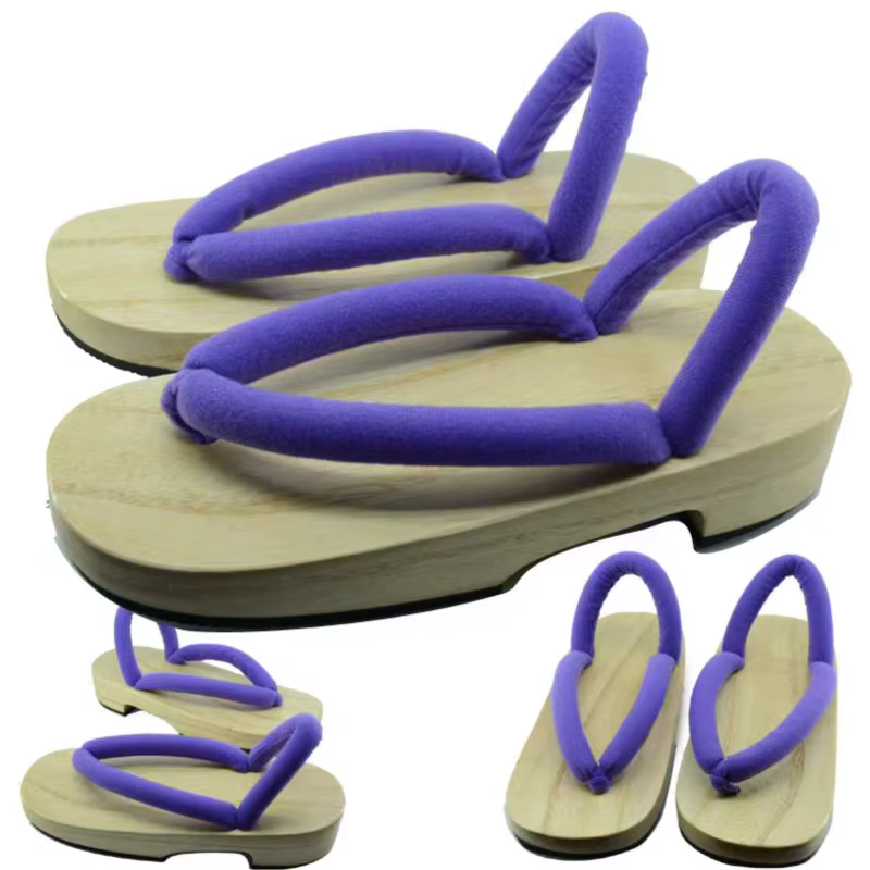 Accessoire de cosplay d'anime japonais, sabots COS, kimono, tongs, Geta, pantoufles en bois, chaussures