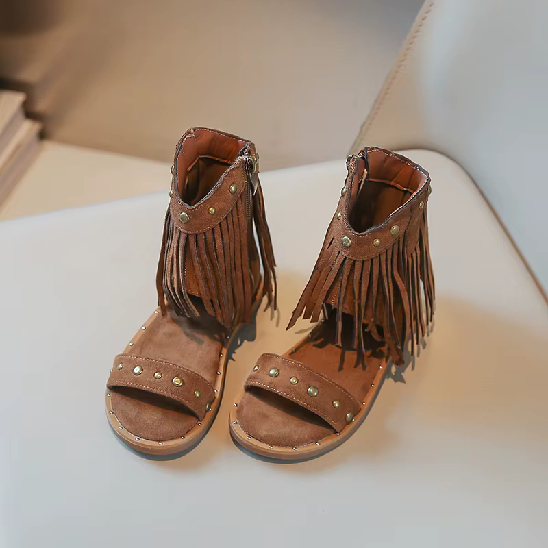 Sandales cloutées mode chaussures pour enfants filles