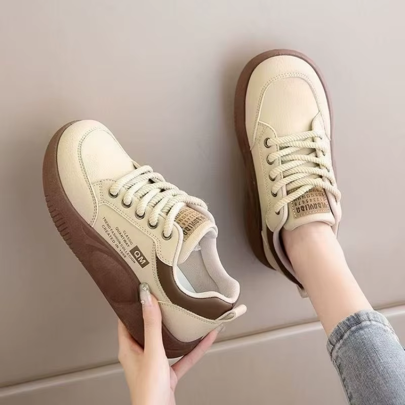 Baskets plateforme color block pour femmes