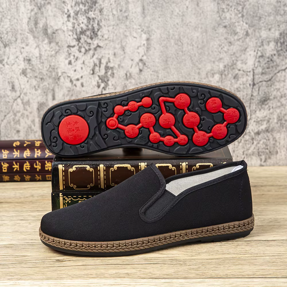 Mocassins Confortables et Légers pour Hommes – Chaussures Décontractées Polyvalentes en Tissu Souple à Semelle