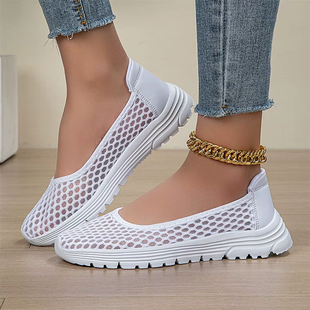 Femme maille chaussures été femmes baskets plates