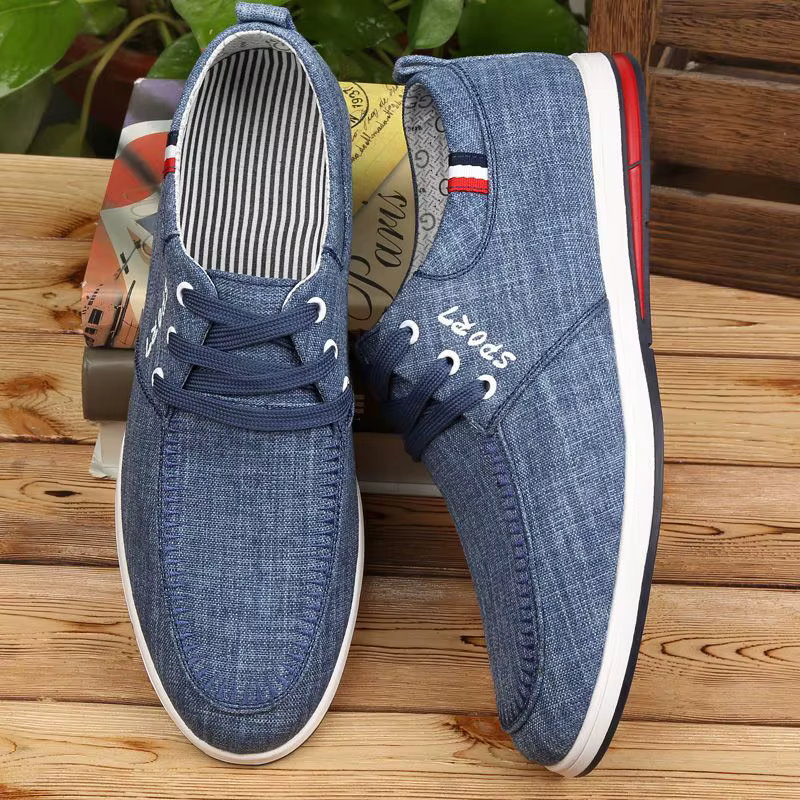 Chaussures en toile pour homme style coréen Beijing Old Man – Anti-odeur