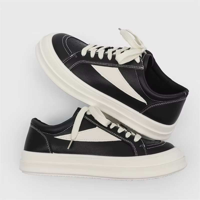 Baskets noires décontractées de style streetwear pour hommes