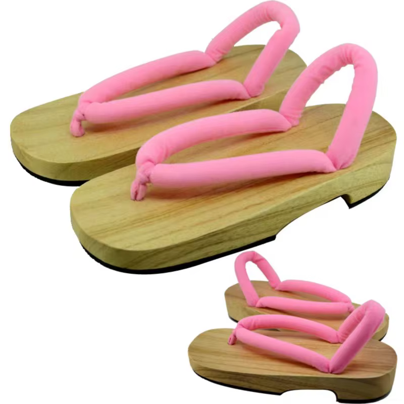 Accessoire de cosplay d'anime japonais, sabots COS, kimono, tongs, Geta, pantoufles en bois, chaussures