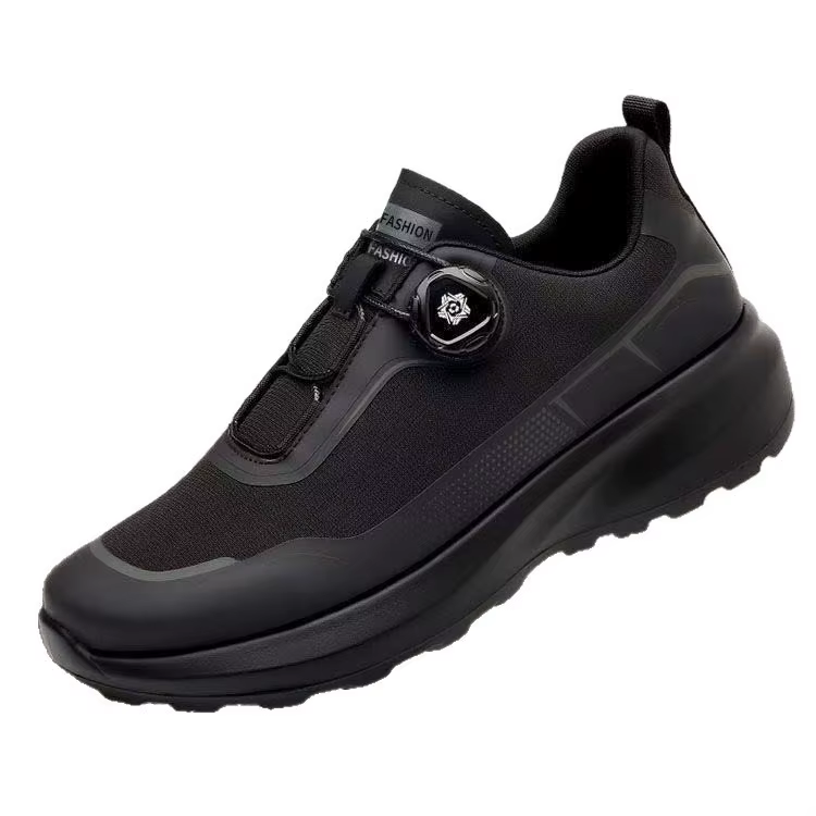 Chaussures de course d'extérieur respirantes 2025 – Baskets décontractées à bouton rotatif et semelle épaisse pour hommes et femmes