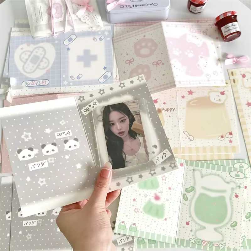 Carte Photo Kpop de Style coréen, 10 pièces/paquet, ensemble de cartes d'emballage arrière, vente d'album, idole, paquet cadeau Photo, fournitures de cartes