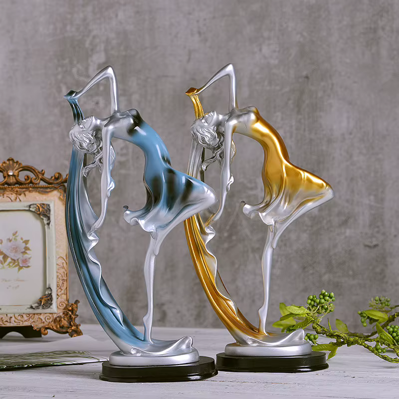 Statue de figurine de fille dansante
