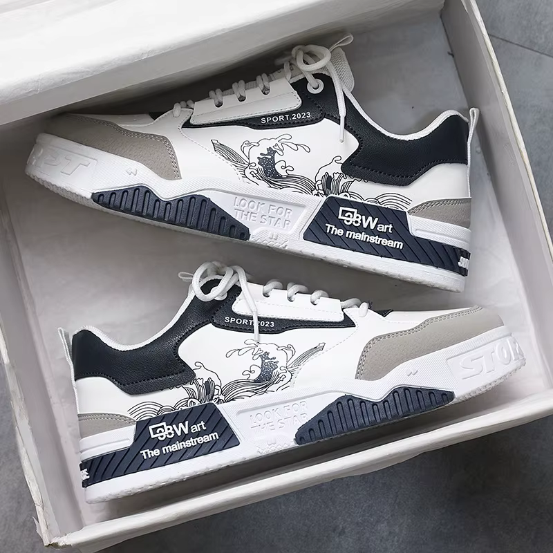 Chaussures de Skateboard Blanches pour Homme