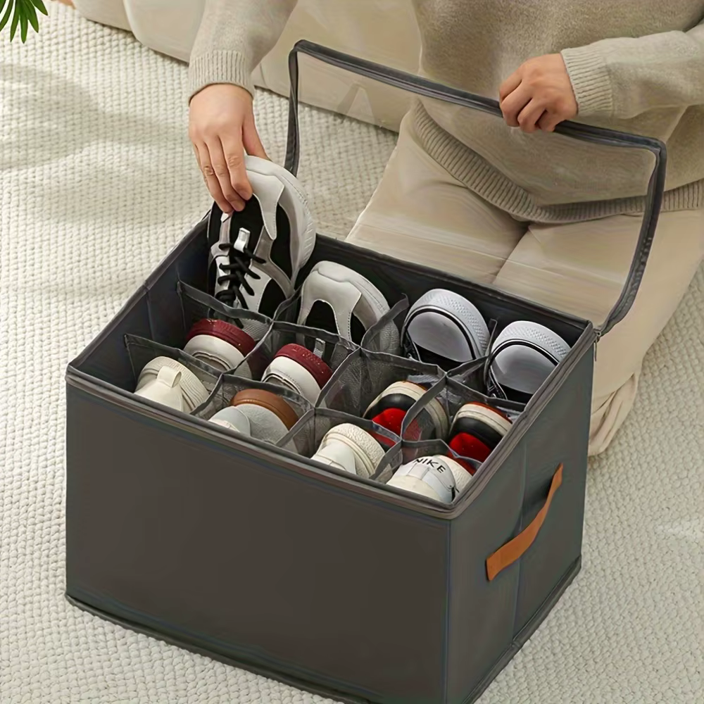 Organisateur de chaussures pliable en tissu Oxford