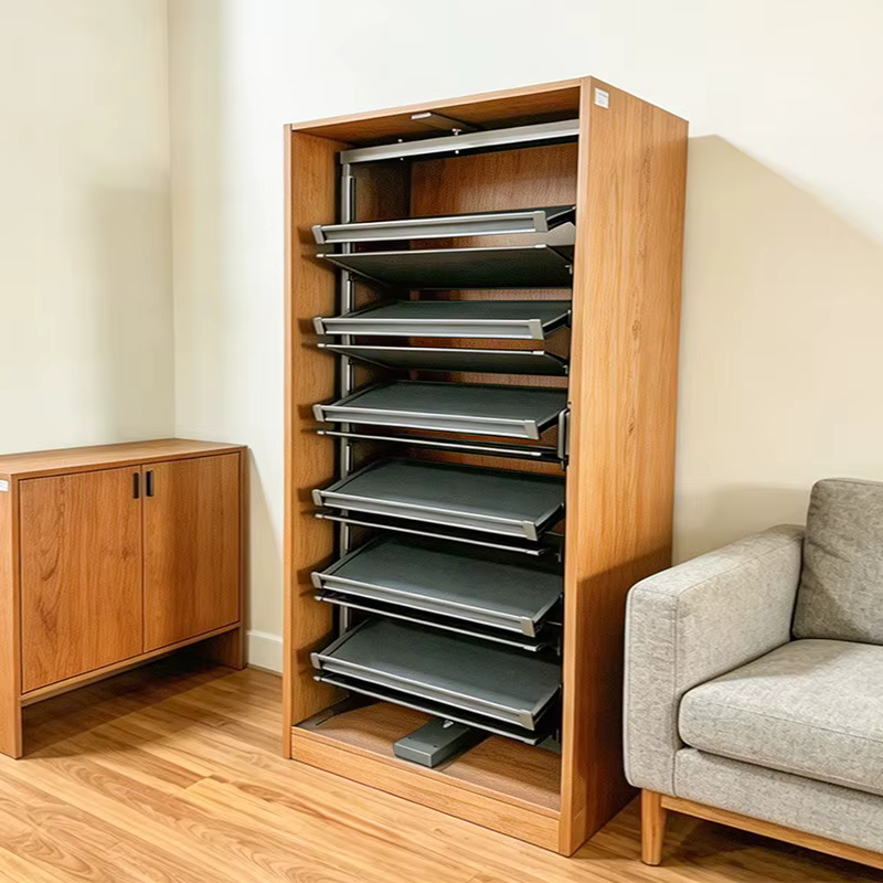 Porte-chaussures rotatif en acier inoxydable