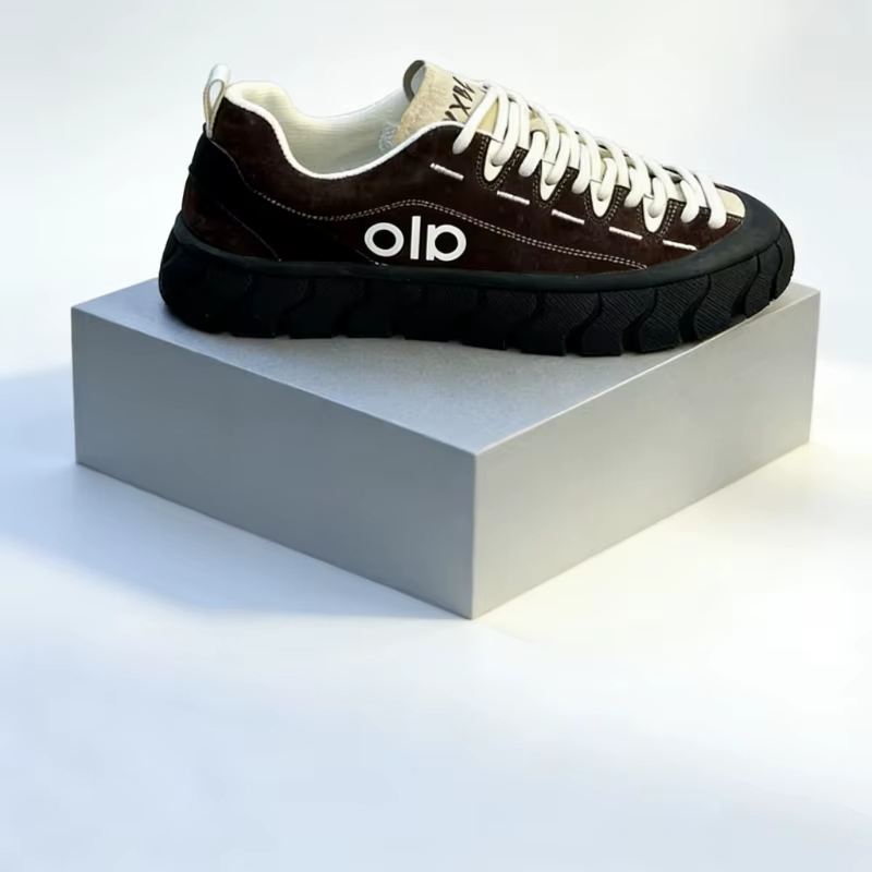 Baskets tendance en daim à plateforme pour hommes