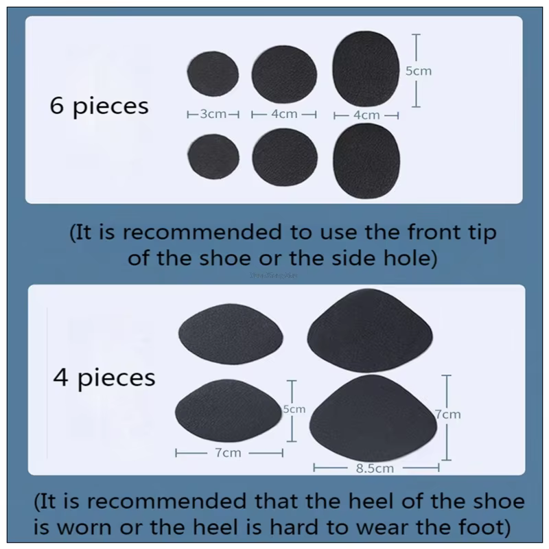 Chaussure talon autocollant protecteur réparation Patch baskets auto-adhésif trou prévention usure Vamp subvention doublé Insert outil de soin des pieds