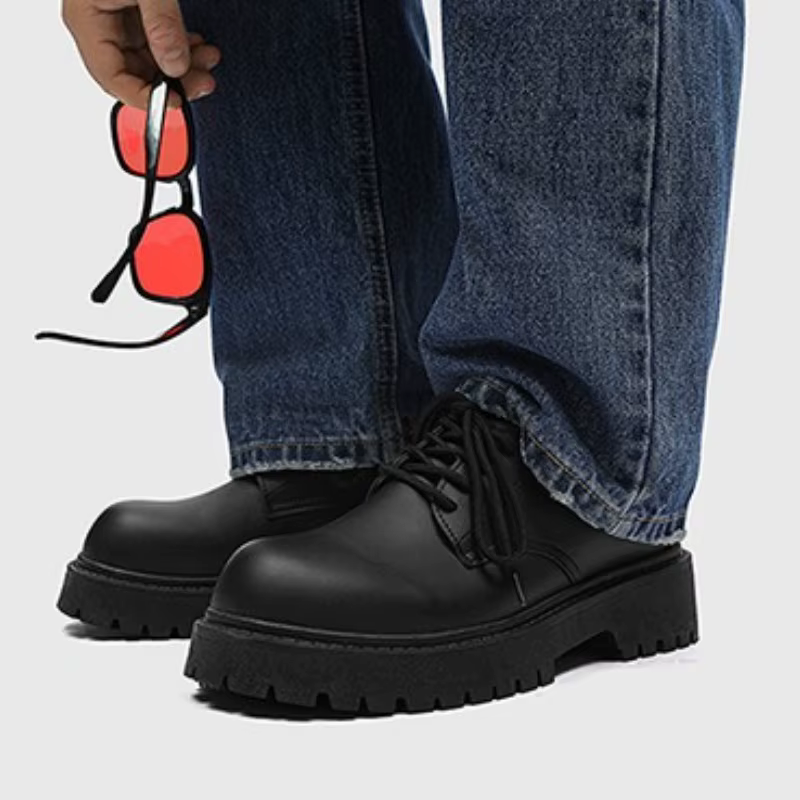 Chaussures en cuir à grosse tête pour hommes