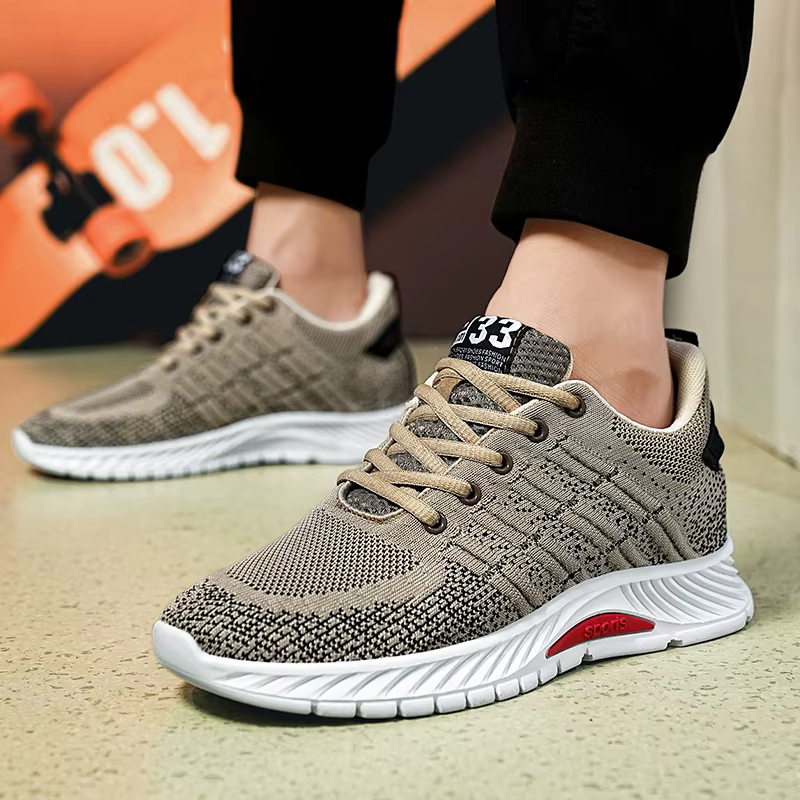 Homme baskets ascenseur chaussures talons cachés respirant rehaussement