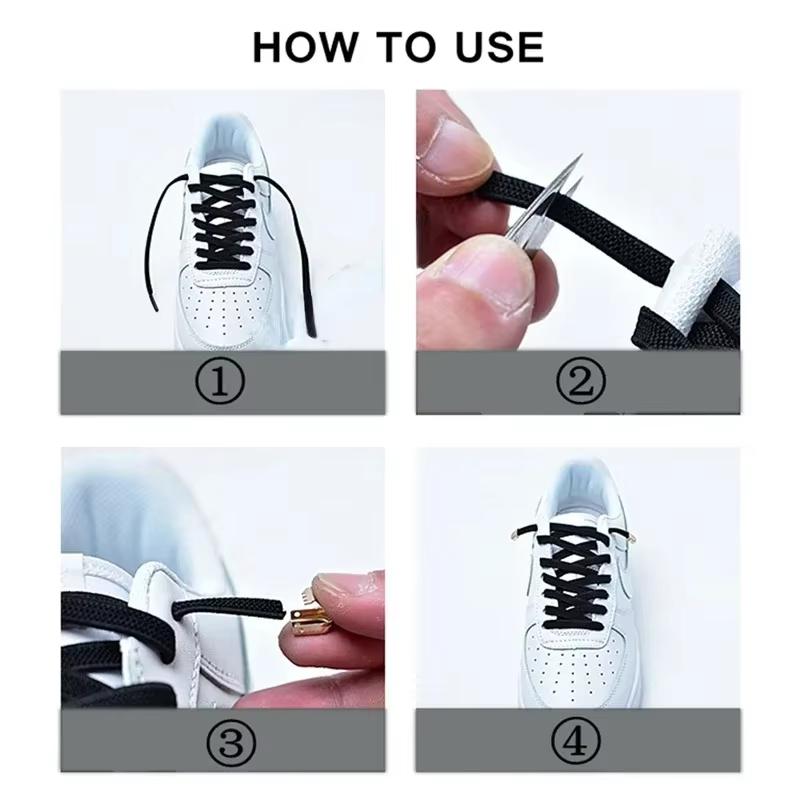 Lacets de Chaussures artificiel astiques Unisexes