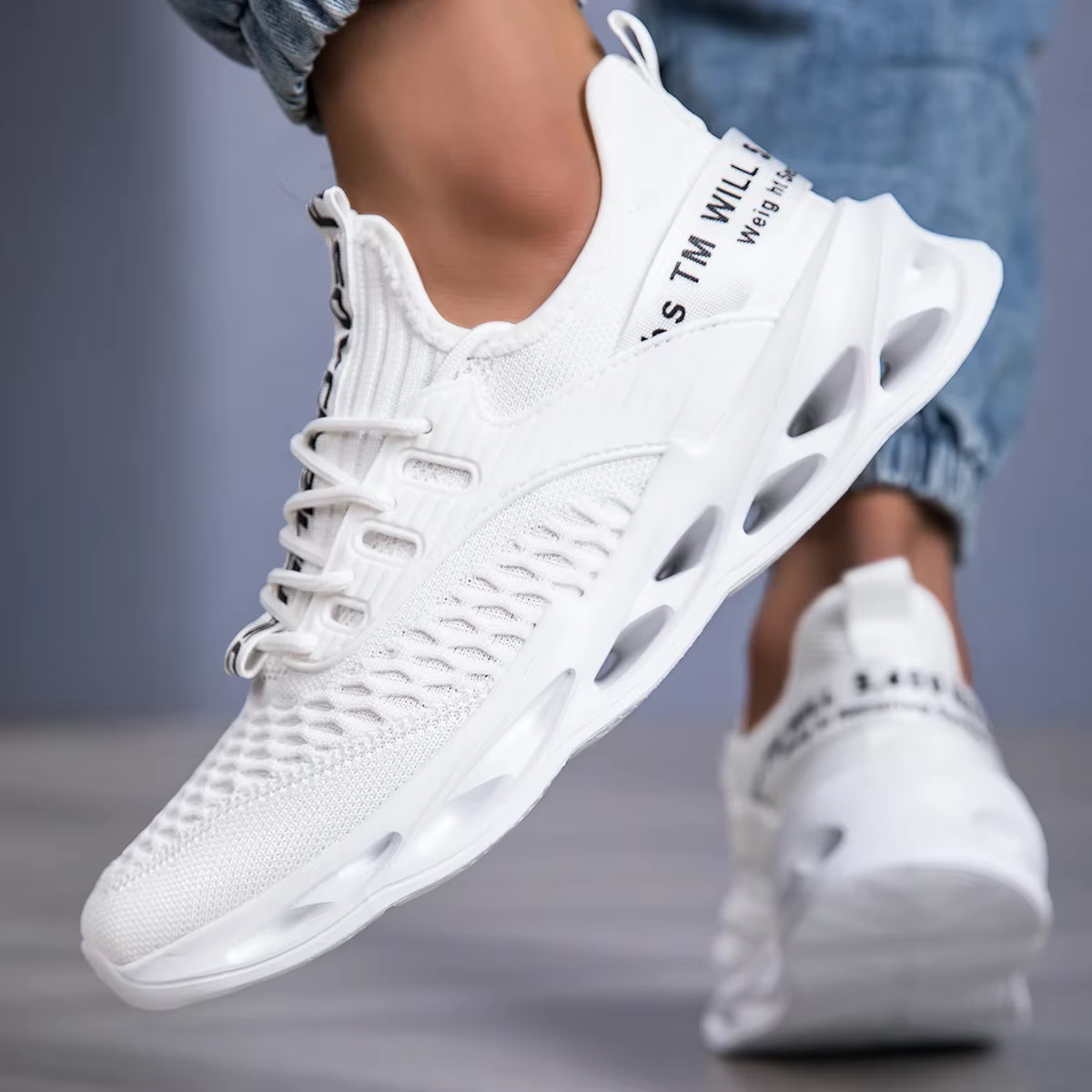 ELUVA chaussures de sport pour hommes confortable léger respirant baskets