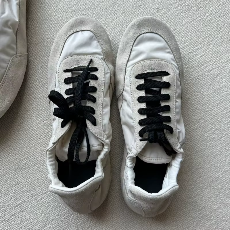 Baskets en cuir véritable pour femmes