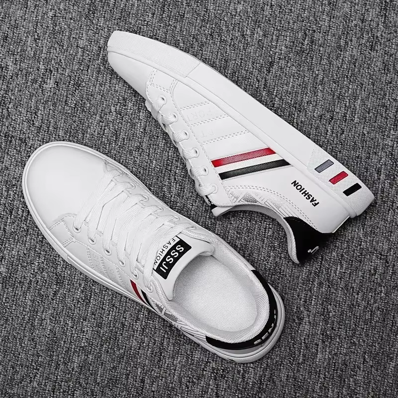 Baskets pour hommes chaussures décontractées blanches