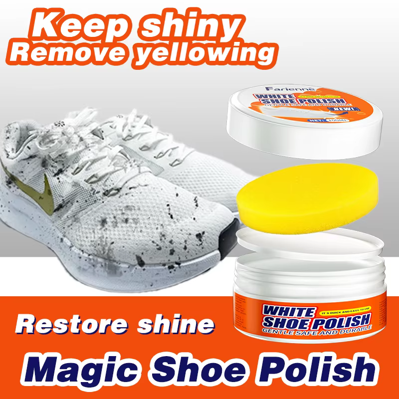 Farienne 100ML – Nettoyant Magique Multi-Usages pour Chaussures Blanches et Baskets – Élimination des Taches et Réparation du Jaunissement