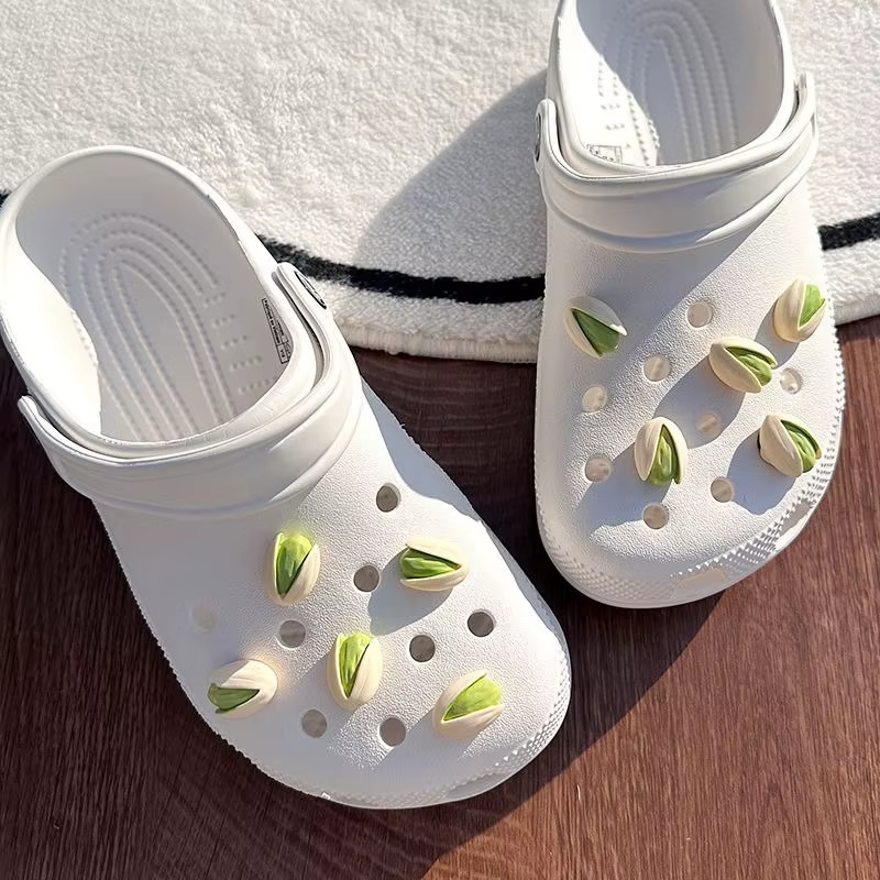 Série pistache, accessoires de chaussures amusants