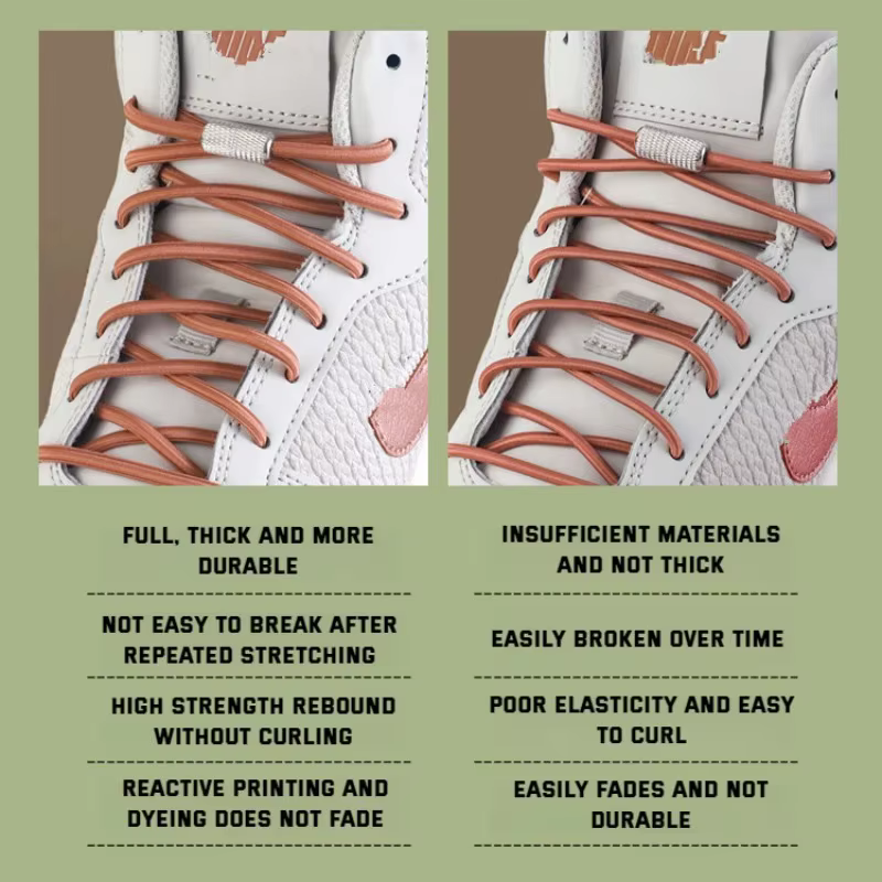 Nouveaux lacets élastiques pour baskets