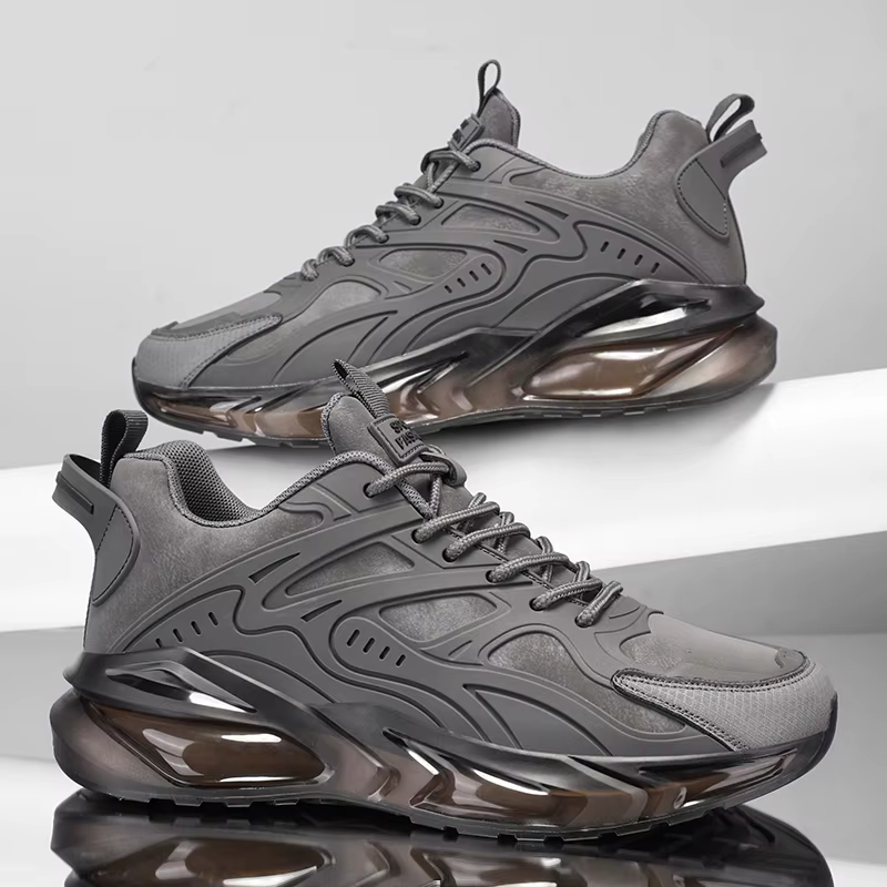 YRZL hommes baskets Sport décontracté respirant chaussures de course confortable marche léger maille chaussure en plein air anti-dérapant Tennis homme