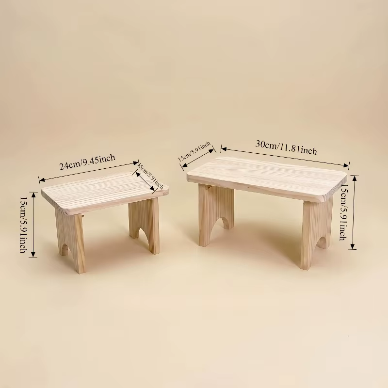 1 banc d'entrée en bois massif fait à la main – Naturel, sans odeur, tabouret à chaussures minimaliste – Gain de place et capacité de charge stable