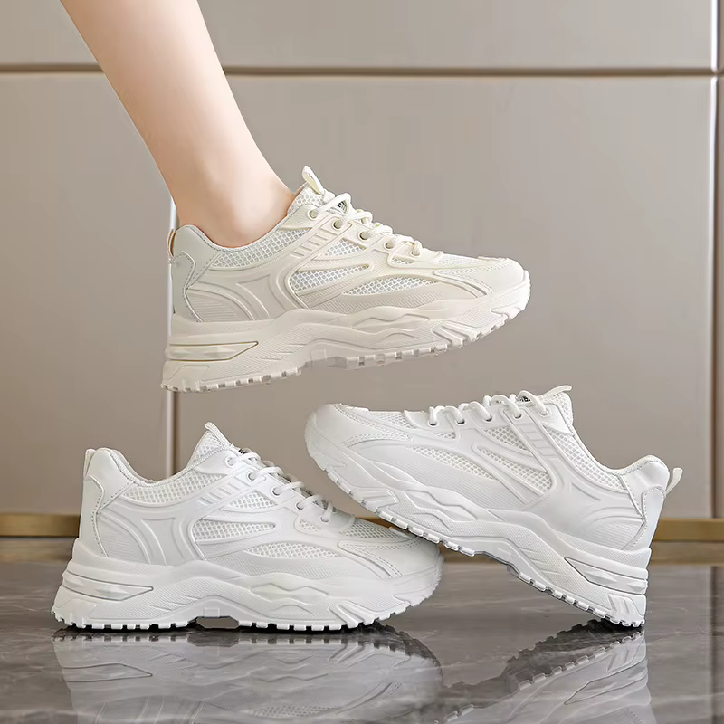 Nouvelles baskets en cuir épaisses pour femmes